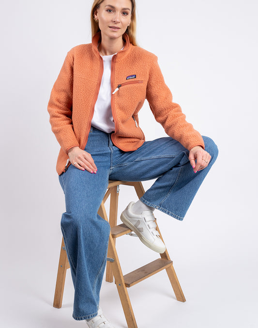 Veste rétro à poils longs (femmes)