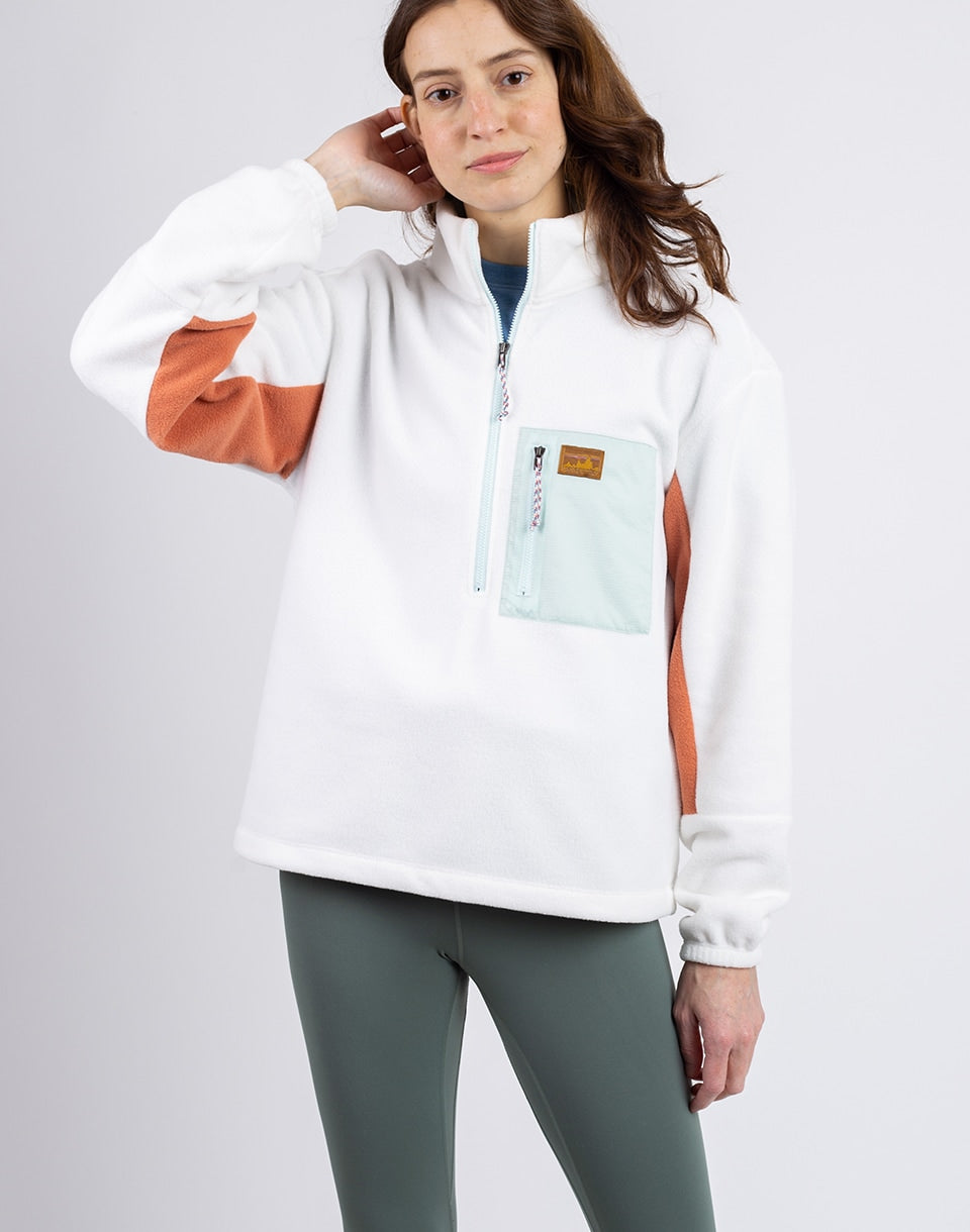 W's Microdini 1/2 zip p / o
