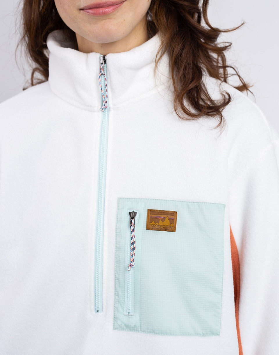 W's Microdini 1/2 zip p / o