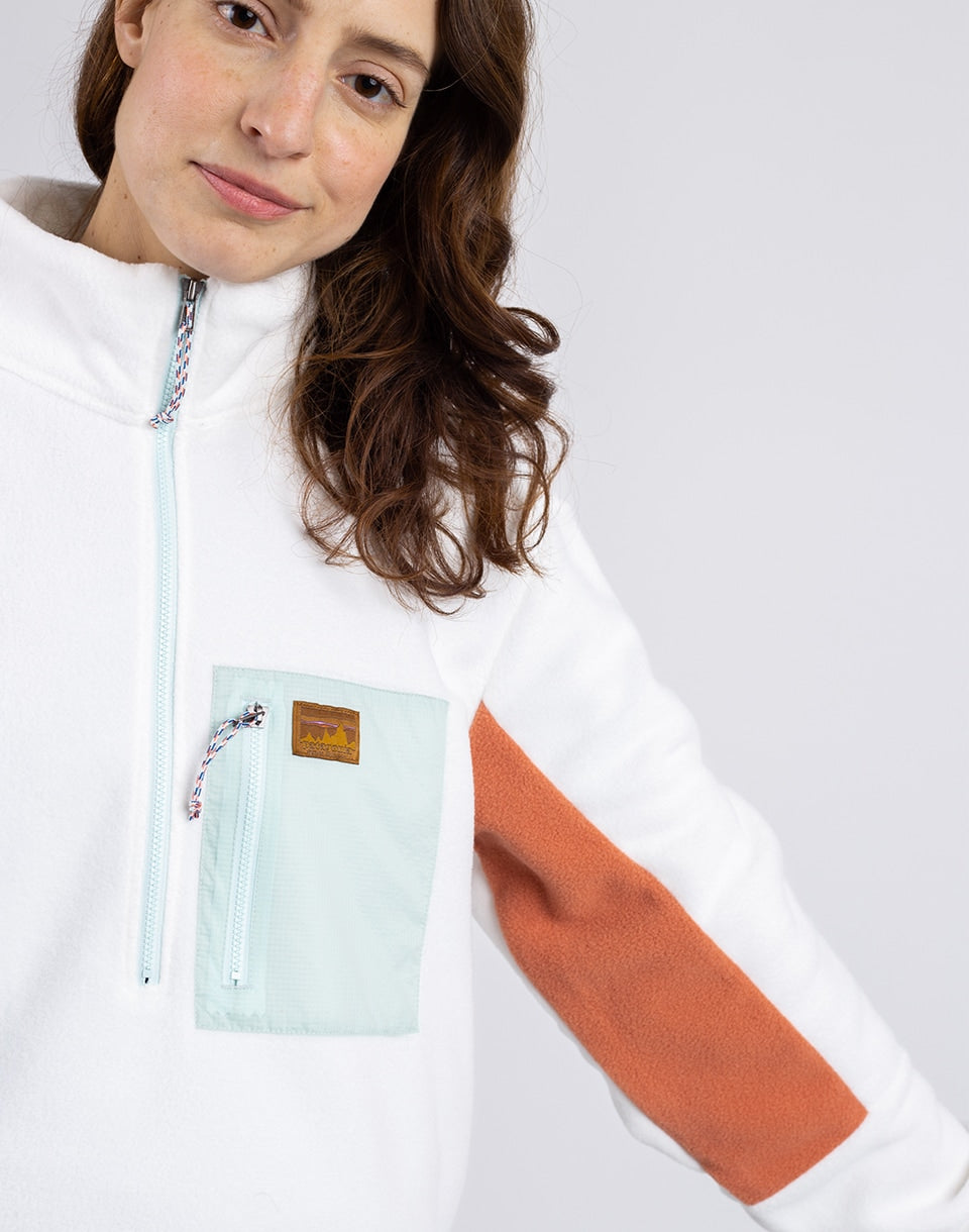 W's Microdini 1/2 zip p / o