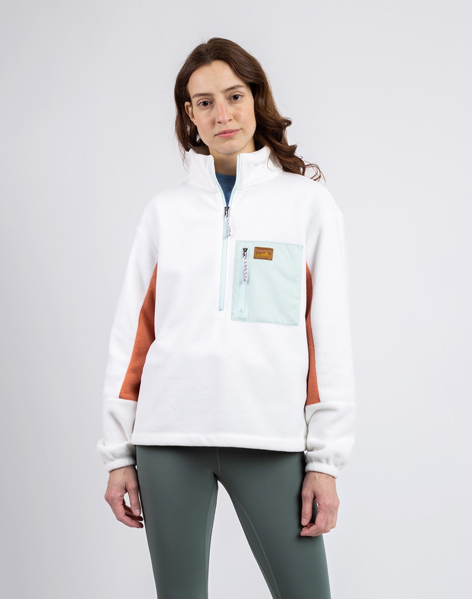 W's Microdini 1/2 zip p / o