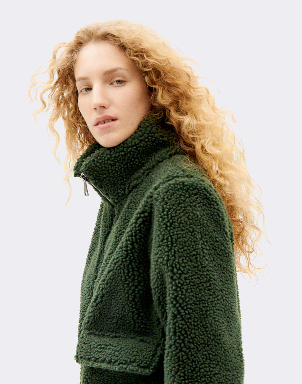 Veste de poubelle verte foncée