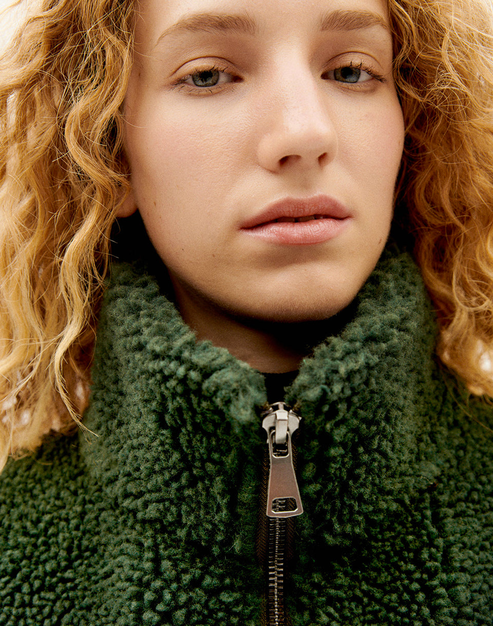 Veste de poubelle verte foncée