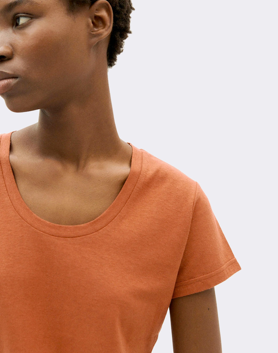 T-shirt Regina Red Hempa Red Clay